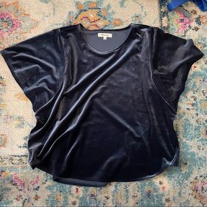 Like New Madewell Velour crop top Sz L